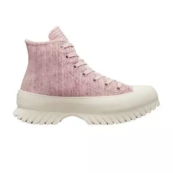 Converse Chuck Taylor All Star Lugged 2.0 High Striped Knit - Stone Mauve Кроссовки унисекс Pink Saddle Egret A03243C 44.5