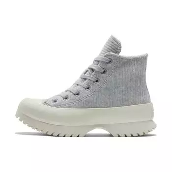 Converse Chuck Taylor All Star Lugged 2.0 High Striped Knit - Кроссовки унисекс с гравием Blue Egret A01347C 45