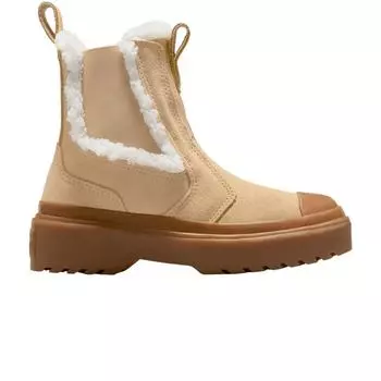 Converse Chuck Taylor All Star Lugged Chelsea Boot PS Warm Quarry Kids Sneakers Tan Egret Gum A09258C 32