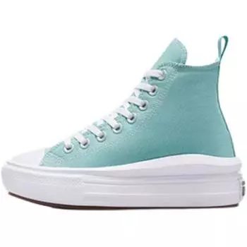 Converse Chuck Taylor All Star Move Platform High GS Кроссовки для детей Vernal Pool Синий Белый Черный A10703C 36