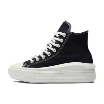 Converse Chuck Taylor All Star Move Женские кроссовки на платформе с высокими бусинами DIY Black Egret Vapor-Violet A06097C 35