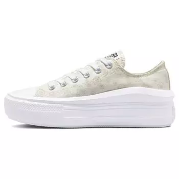 Converse Chuck Taylor All Star Move Женские кроссовки на платформе с низким тональным рисунком и цветочным принтом White Mouse A00841C 38