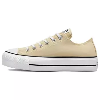 Converse Chuck Taylor All Star парусиновые женские кроссовки с низким содержанием овсяного молока кремового цвета A03542C 36