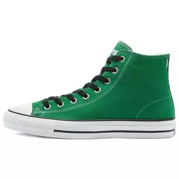 Converse Chuck Taylor All Star Pro High Perforated Suede - Кроссовки унисекс зеленые черно-белые 170065C 35