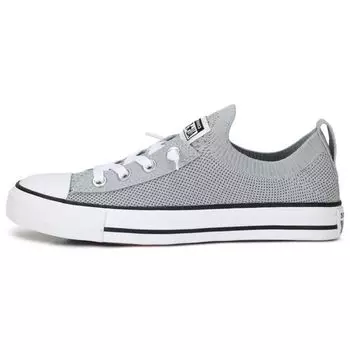 Converse Chuck Taylor All Star Shoreline Трикотажные слипоны Wolf Серые женские кроссовки Белый Черный 565232C 38