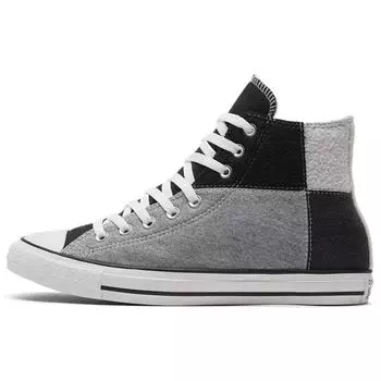 Converse Chuck Taylor All Star Стильные и Удобные Высокие Кеды из Канваса Унисекс Серые и Черные 35