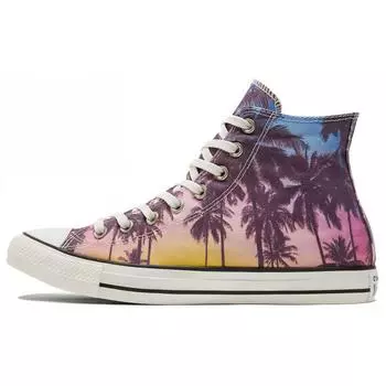 Converse Chuck Taylor All Star Удобные и универсальные высокие эспадрильи унисекс Sunset Palm 35