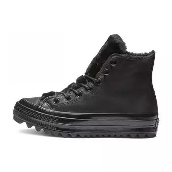 Converse Chuck Taylor All Star Удобные и Универсальные Нескользящие Высокие Кеды из Канваса Женские Черные 35
