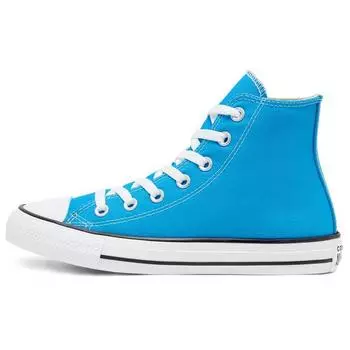 Converse Chuck Taylor All Star удобные универсальные нескользящие прочные высокие парусиновые туфли унисекс кроссовки небесно-голубые 168574C 35