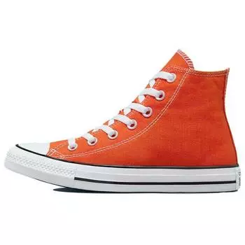 Converse Chuck Taylor All Star универсальные модные прочные высокие парусиновые туфли унисекс кроссовки оранжевые A00784C 41