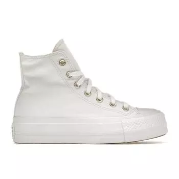 Converse Chuck Taylor All Star Высокие белые женские кроссовки на платформе золотистый 568380C 35
