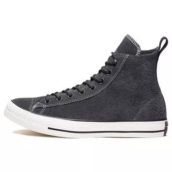 Converse Chuck Taylor All Star Замшевые Высокие Классический Комфорт Высокие Эспадрильи Унисекс Черный 35