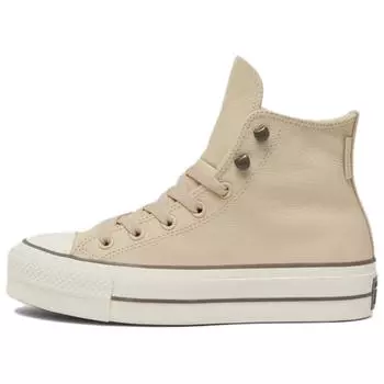 Converse Chuck Tayor All Star Lift Platform High Кожа с защитой от непогоды - Miso Glaze Женские кроссовки Крем Трюфель Белый A11158C 36.5