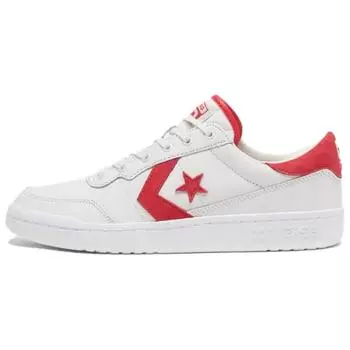Converse Fastbreak Pro Кожаные Низкие Винтажные Белые Красные Унисекс Кроссовки Кремовый A10348C 42
