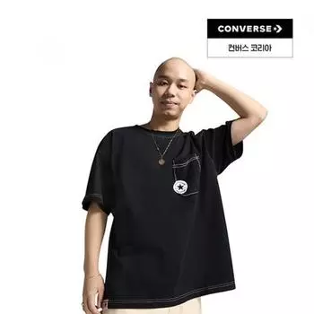 Converse Футболка SkeTch Converse черная 10027256 A03 90