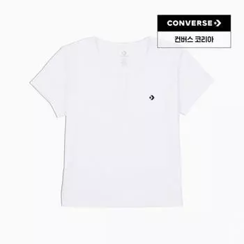 Converse Футболка со звездным шевроном белая 10028245 A02 80