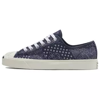 Converse Jack Purcell Hybrid Low World Denim - Кроссовки унисекс Midnight Navy Blue White 171949C 35.5