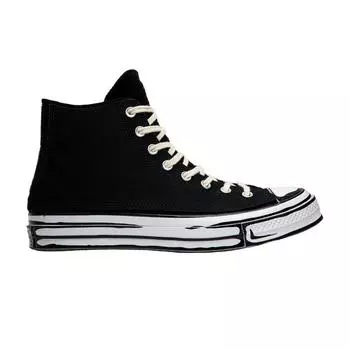 Converse Joshua Vides x Chuck 70 High Сменные панели - Кроссовки унисекс черные разноцветные белые 166558C
