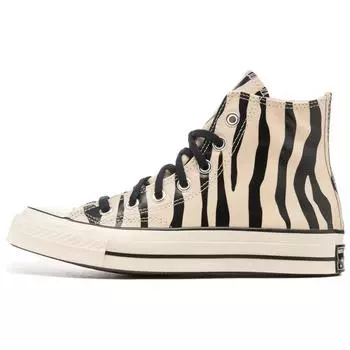 Converse Кеды Chuck 70 High со светящимся в темноте зебровым принтом мужские зеленый светло-песочный черный A15032C 37.5