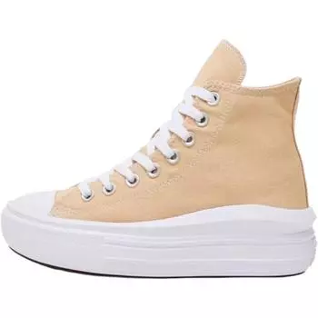 Converse Кеды Chuck Taylor All Star Move Platform High GS Coastal Dune Детские Оранжевые Белые A14997C 36