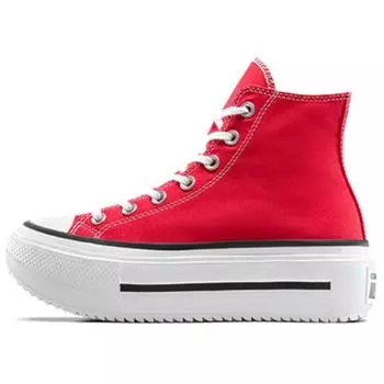 Converse Кеды унисекс Chuck Taylor All Star Lift Double Stack High Red Черно-белые A15542C 38