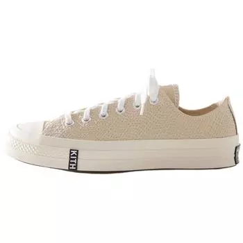 Converse Kith x Chuck 70 Low Egret Monogram Men Sneakers Cream White Black-Wave A11440C 44.5