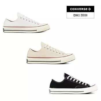 Converse Классическая коллекция Чака Тейлора 1970-х годов Черный 162058c Пергамент 162062c Белый 162065c 162058C(BLK)/220