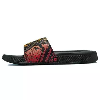 Converse Кроссовки All Star Slide Pride Unisex, черные, с фиолетовым, оранжевым, с кожурой A02656C 35