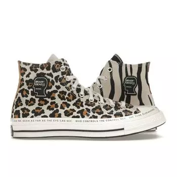 Converse Кроссовки Brain Dead x Chuck 70 High с несочетающимися принтами унисекс многоцветные белые черные A12219C 36.5