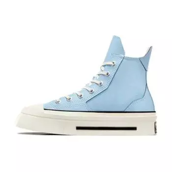 Converse Кроссовки Chuck 70 De Luxe Squared High True Sky Unisex, цвет синий, цапля, черный A07566C 37.5