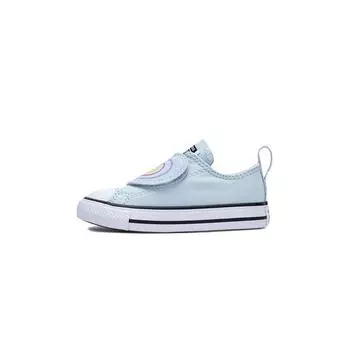 Converse Кроссовки Chuck Taylor All Star EasyOn Low TD Heart Strap для малышей, синие, зимние, сине-белые A08380C 22