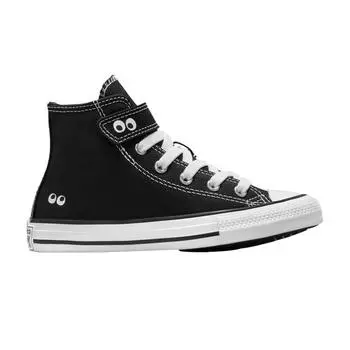 Converse Кроссовки Chuck Taylor All Star EasyOn High PS Eyes для детей, черные, белые, A10385C 29