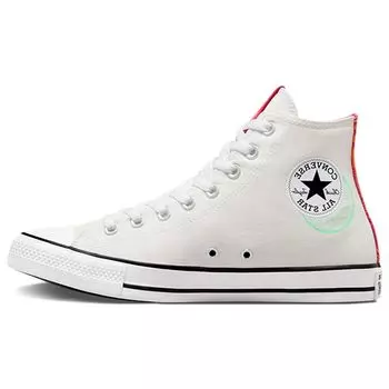 Кроссовки Converse Chuck Taylor All Star Hi See Beyond белые унисекс оранжево-розовые A00758C 39.5