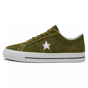Кеды унисекс Converse One Star Pro Low Trolled Green Белые Черные A04599C 35