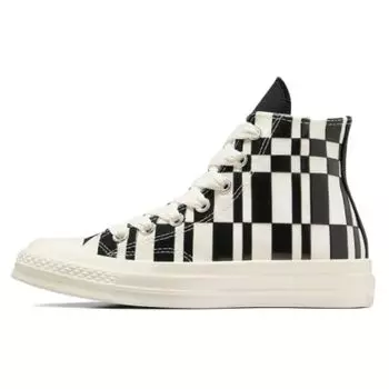 Converse Кроссовки унисекс Chuck 70 High Checkered Prints Cream Egret Black A08764C 38