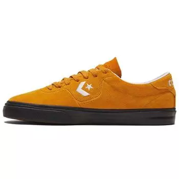 Converse Louie Lopez Pro Low Mono Classic Suede - Шафрано-желтые кроссовки унисекс Белый Черный 169491C