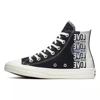 Converse Люби Бесстрашно Chuck Taylor All Star Черно-белые Женские 35