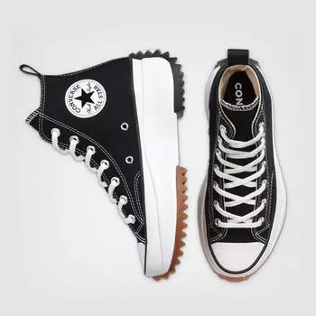 Converse Lun star Star Hike Черные высокие 166800C туфли на плоской подошве 220