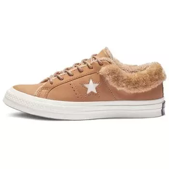 Converse One Star Low Street Warmer мужские кроссовки Burnt Caramel коричневые 162603C