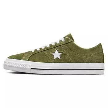 Converse One Star Pro кожаные повседневные нескользящие легкие низкие кроссовки для скейтбординга унисекс зеленые кроссовки A03219C 35.5