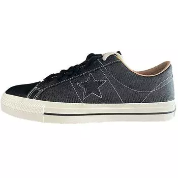 Converse One Star Pro Low Denim - черные кроссовки унисекс Egret A04148C 35