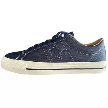 Converse One Star Pro Low Denim - Кроссовки унисекс Midnight Navy синие A04149C 38