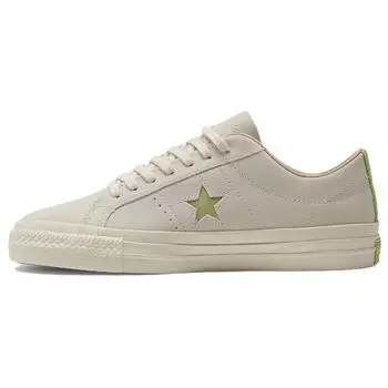 Converse One Star Pro Low Mid Autumn Festival - кроссовки унисекс цвета слоновой кости кремовые, натуральные, цвета слоновой кости, жизненные силы, зеленые A07261C 35.5