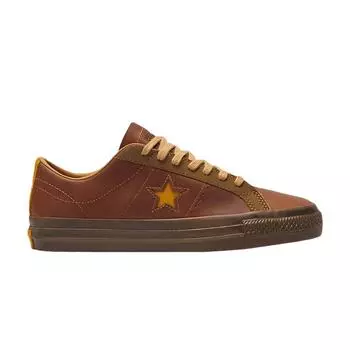 Converse One Star Pro Low Mid Autumn Festival - коричневые кроссовки унисекс желтые с скрытой тропой A07088C 38