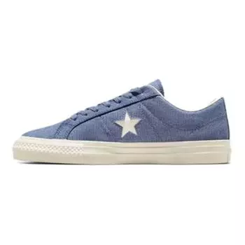 Converse One Star Pro Low Washed Canvas - Кроссовки унисекс Thunder Daze Blue Egret A07622C 42