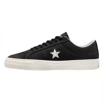 Converse One Star Pro Удобные и Универсальные Нескользящие и Легкие Низкие Кеды Унисекс Черные 35.5