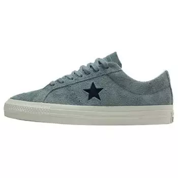 Converse One Star Pro Vintage Suede Low Tidepool Серые кроссовки унисекс Темно-синяя цапля A04157C 35.5