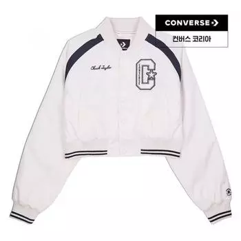 Converse Outer Retro Chuck Graphic Varsity Jacket Egret 10027978 A02 80