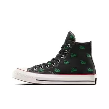 Converse Patta x Chuck 70 High Mini Logo Pack - черные кроссовки унисекс Jolly-Green A13857C 38