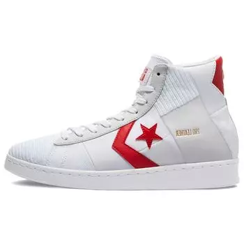 Converse Pro Leather High Summer Drip - Кроссовки унисекс White University Red 170900C 35.5